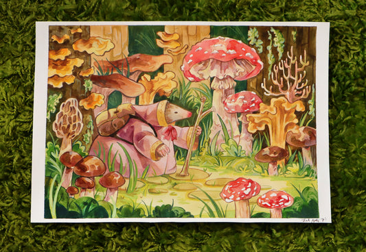 Mushroom Mole - Original Painting