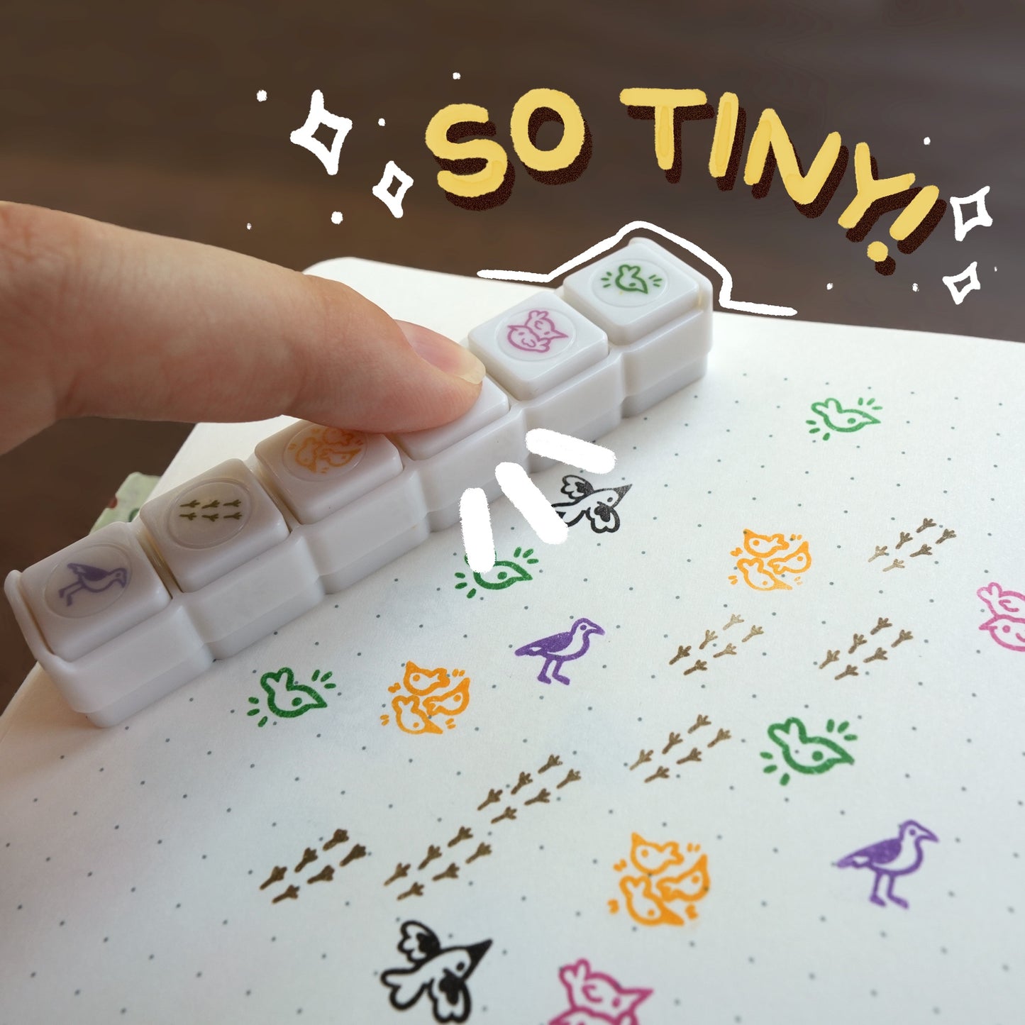 Pre-Inked Button Stamp Set - Sea Critters