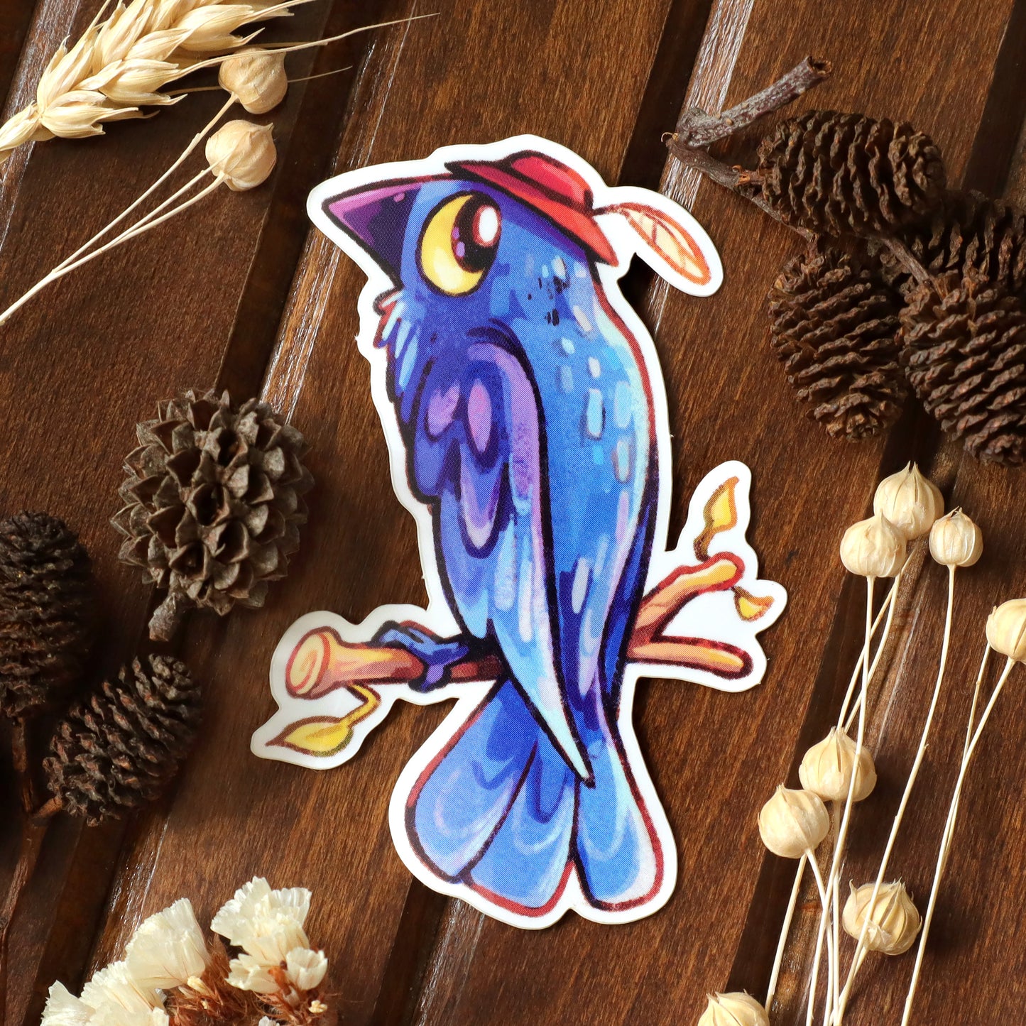 Crow with a Hat - Sticker