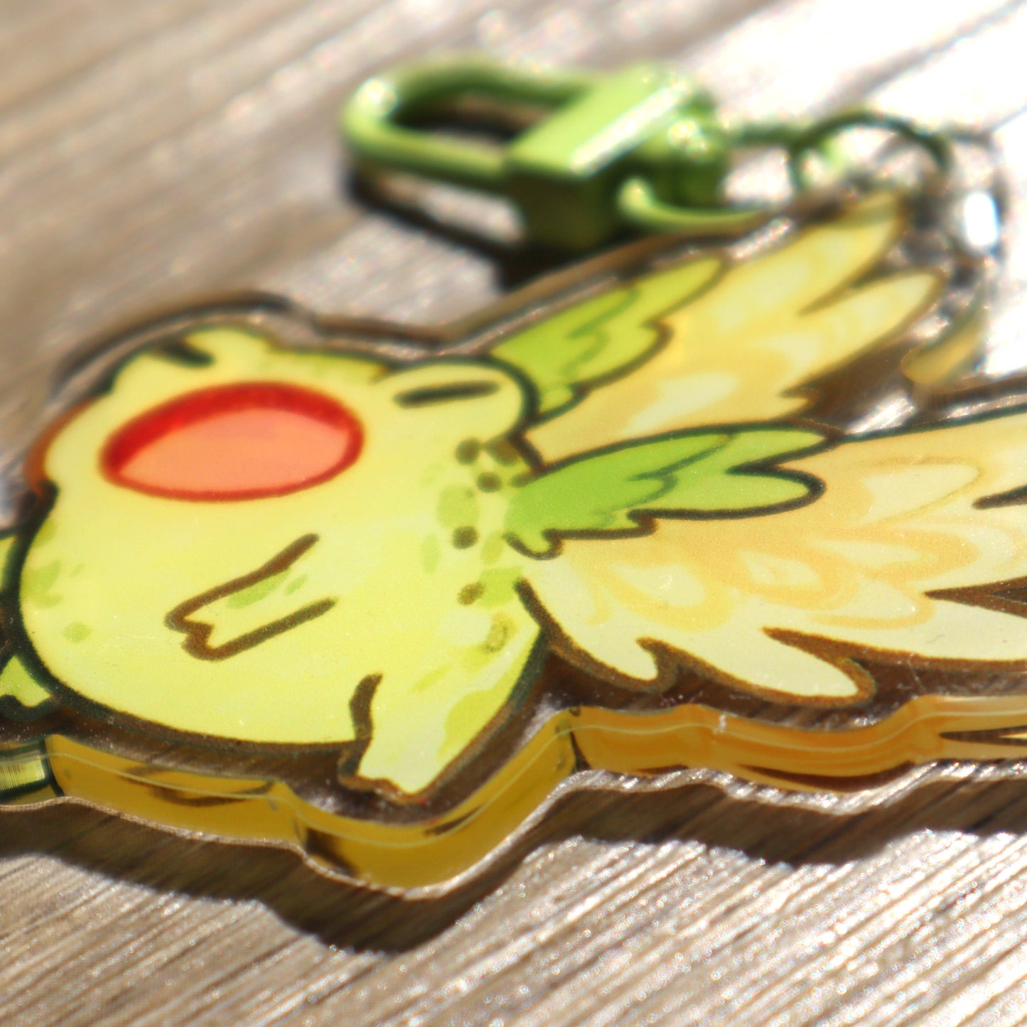 Winged Frog - Acrylic Keychain (double-sided)