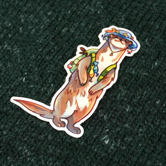 Otter Fisherman - Sticker