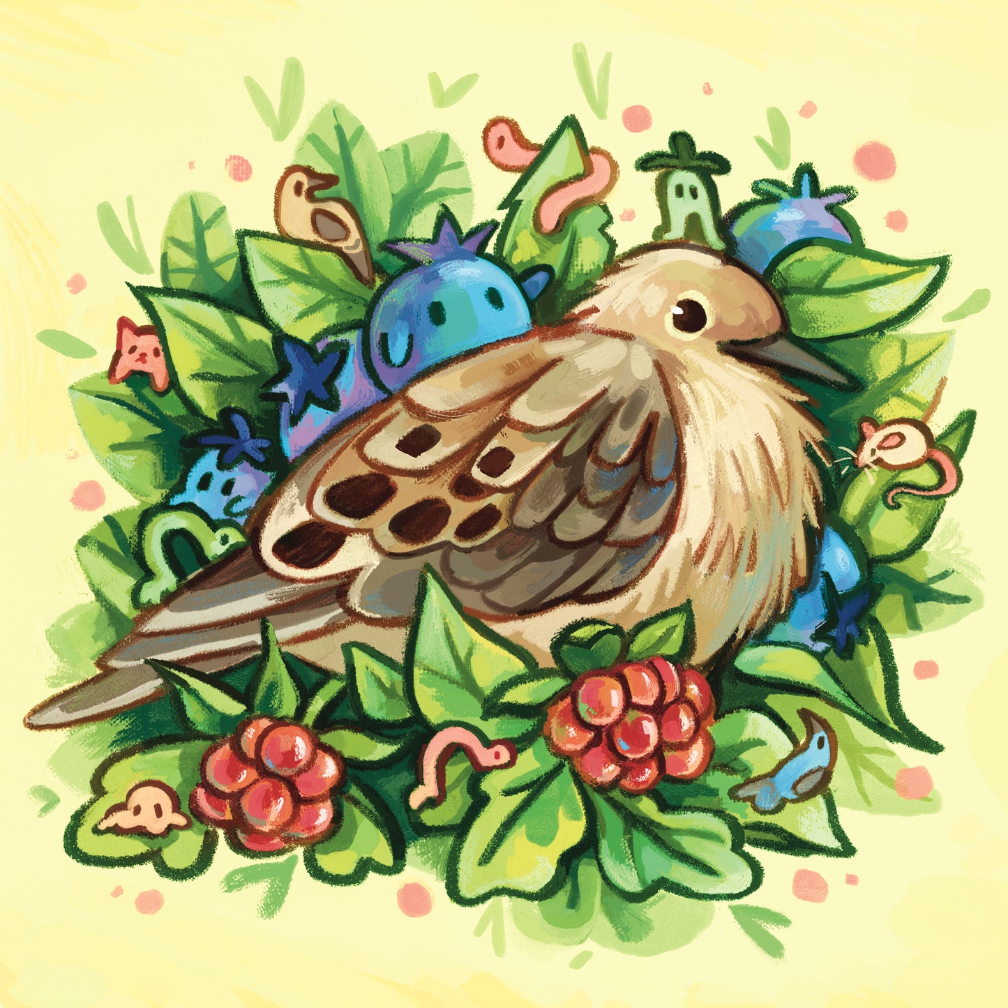 Mourning Dove & Little Guys - Print