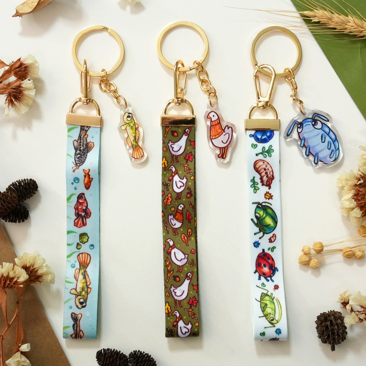 Wrist Lanyards with Charm