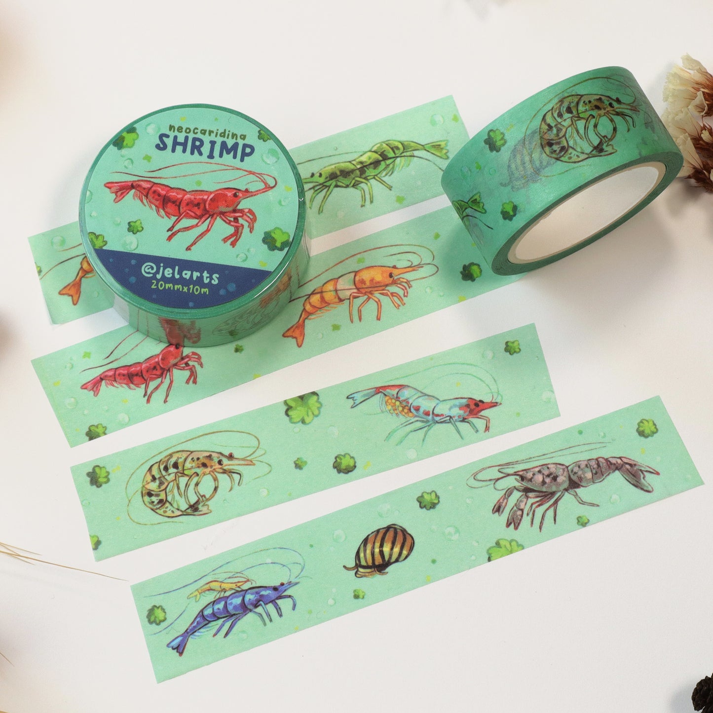 Colourful Shrimp - Washi Tape