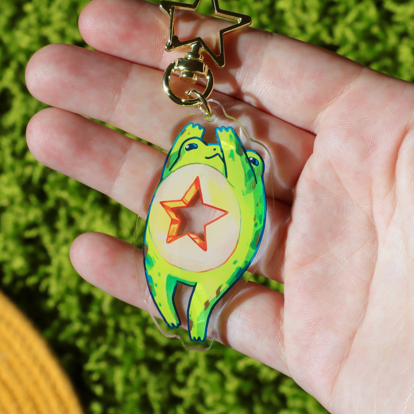 Star Frog - Acrylic Keychain (double-sided)