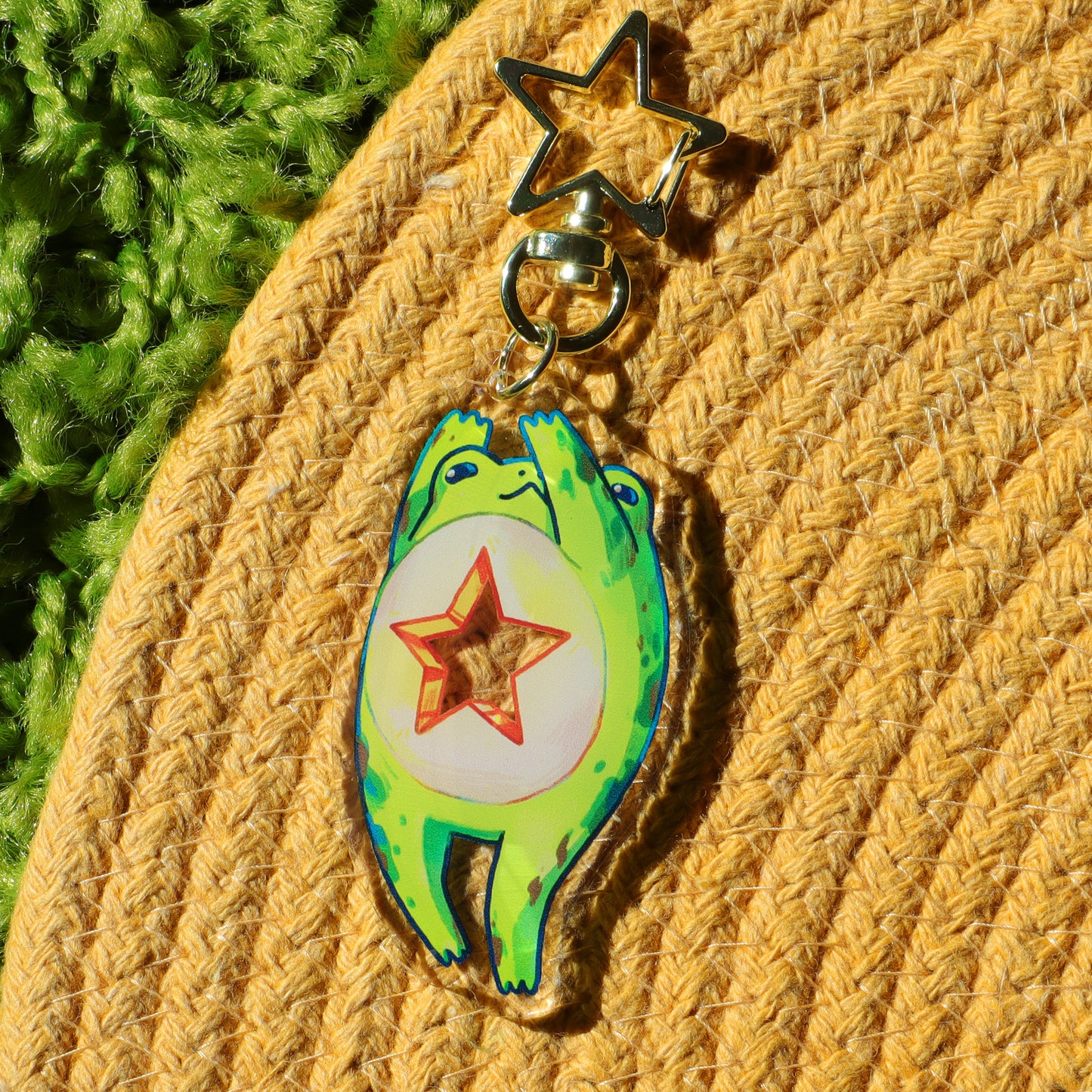 Star Frog - Acrylic Keychain (double-sided)