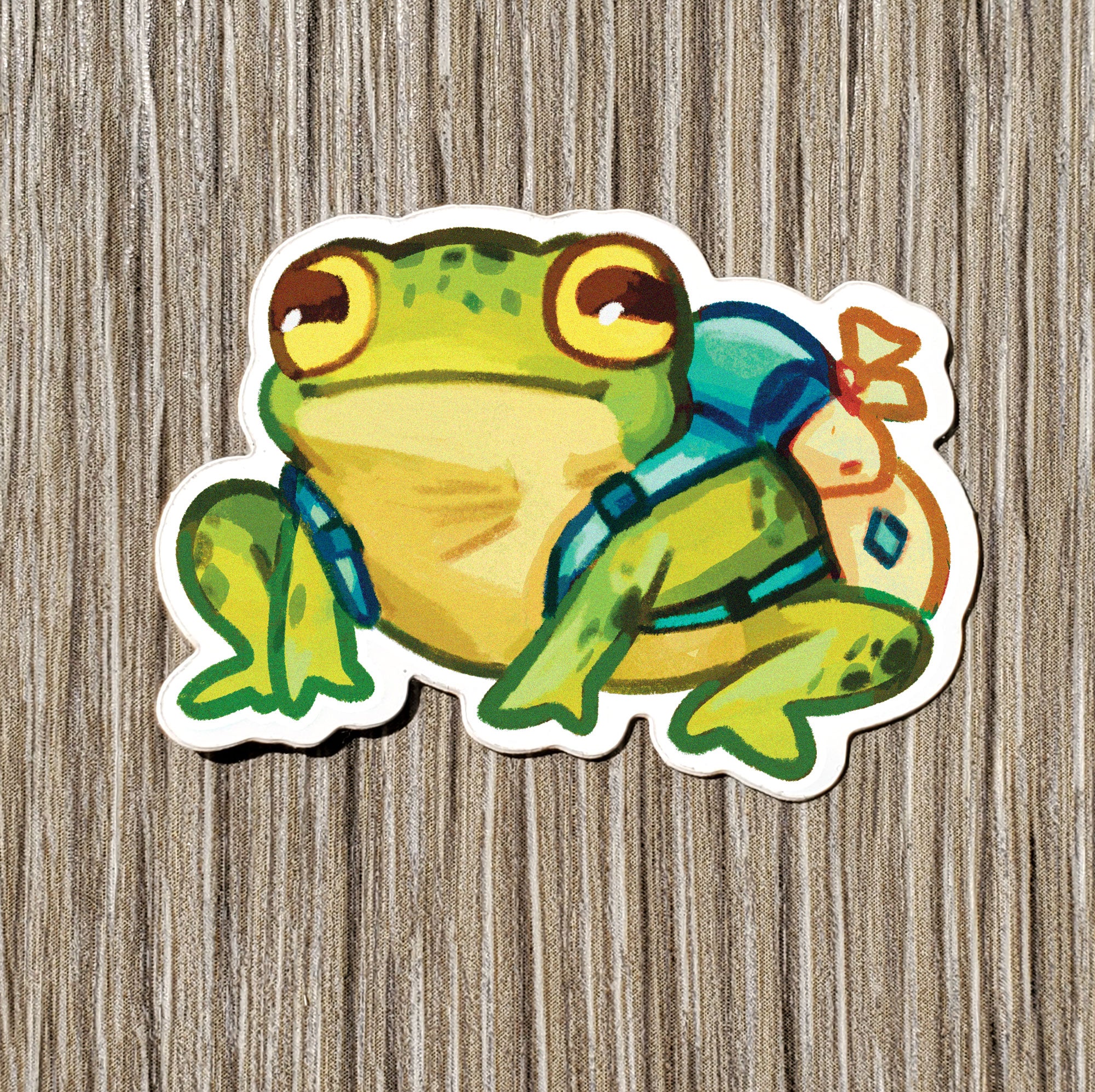 Backpack Frog - Sticker