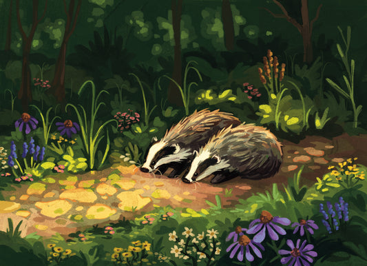 Badger Friends - Print