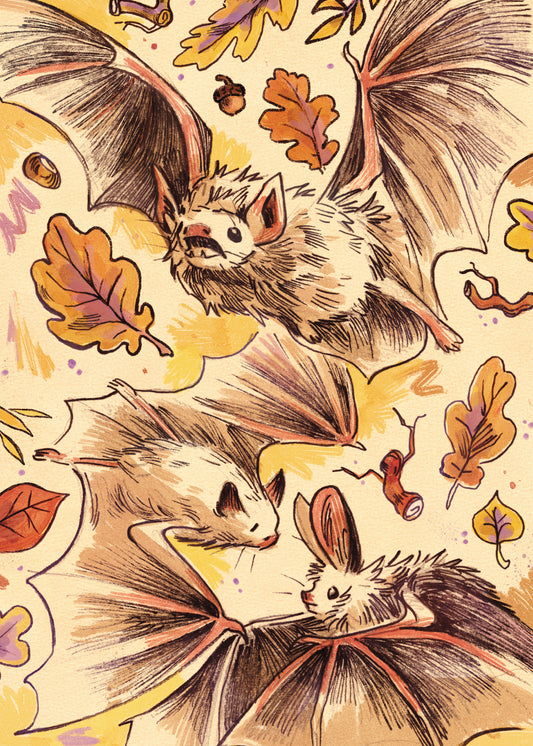 Bats - Sketchbook Print