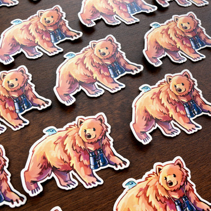 Binocular Bear - Sticker