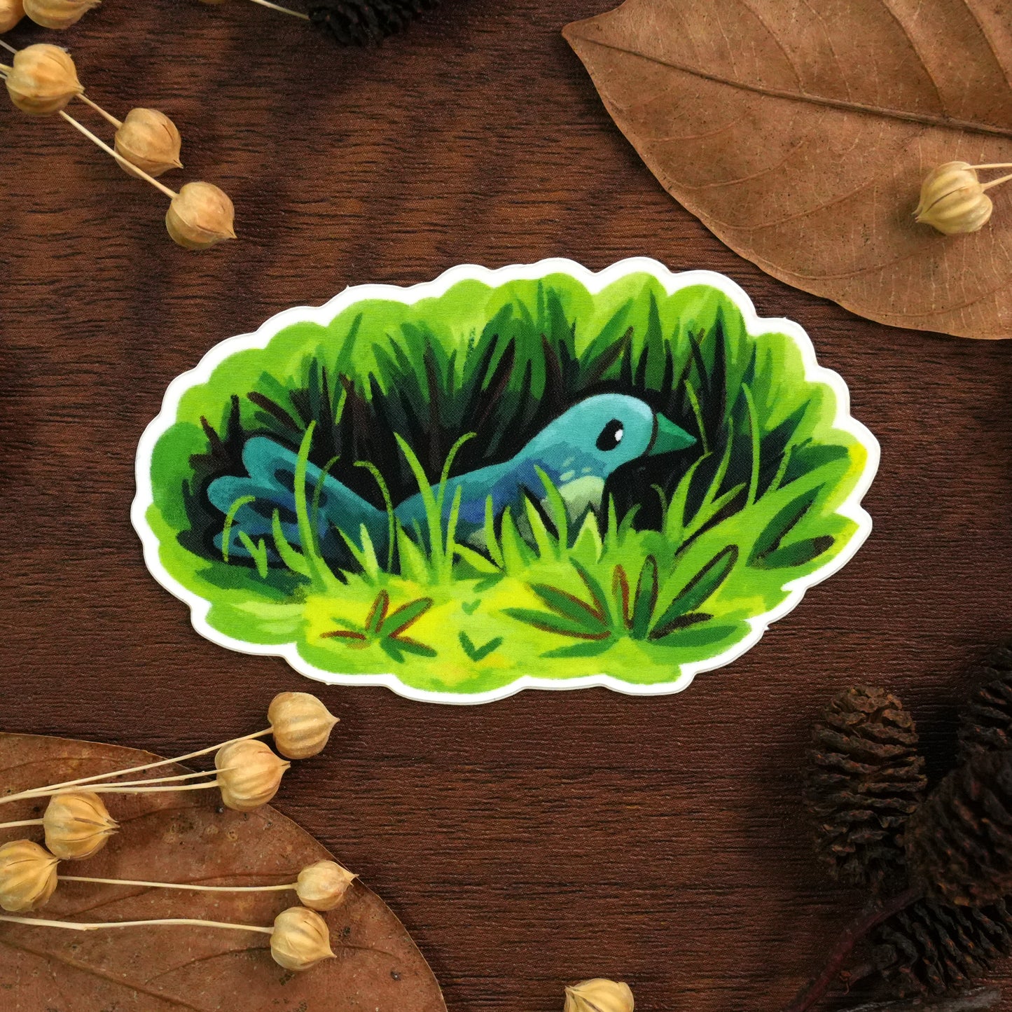 Little Bird in the Grass - Sticker