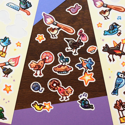 Busy Birds - Sticker Sheet