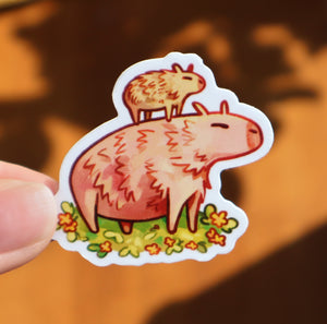 Capybara Stack - Sticker