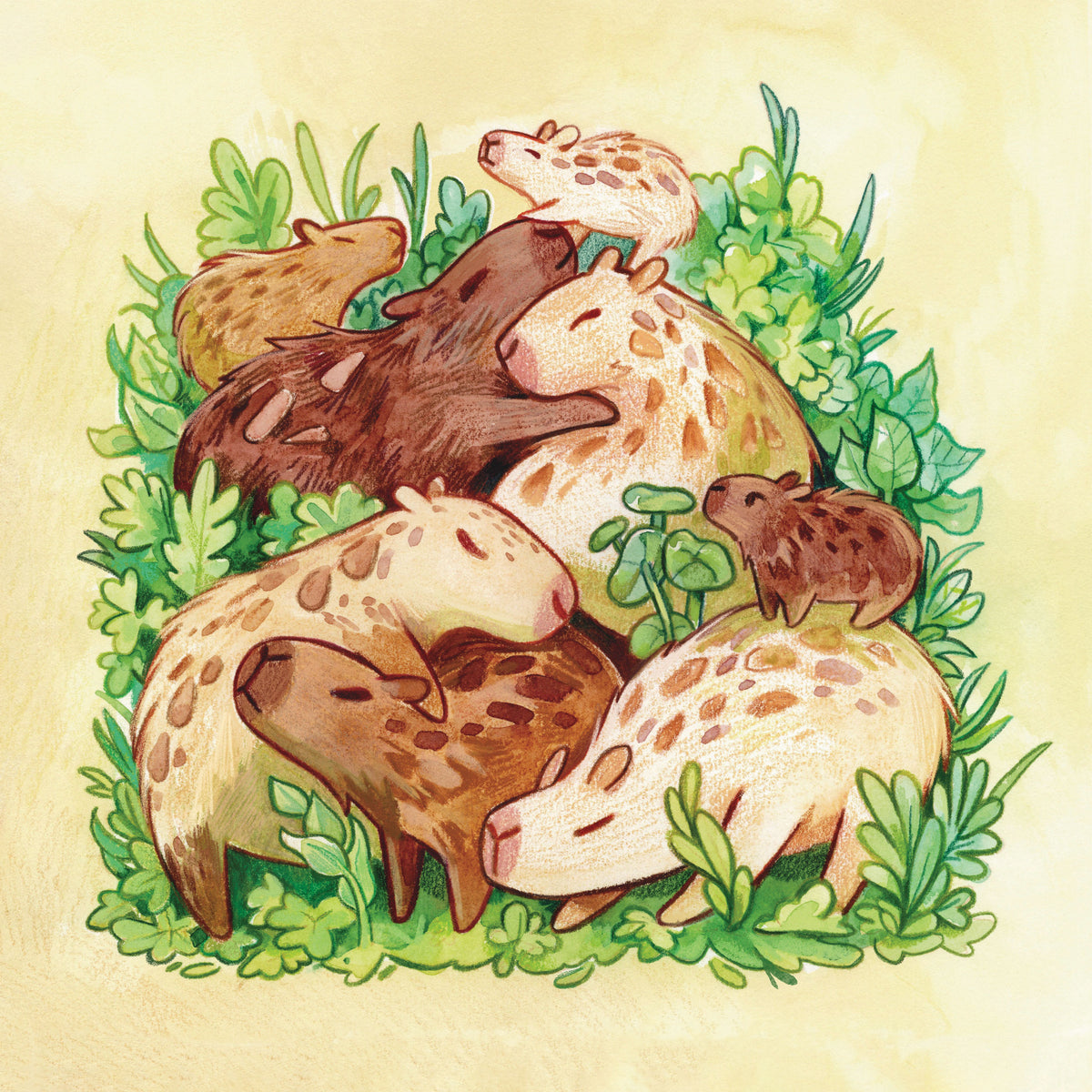 Capybara Stack - Print – JelArts