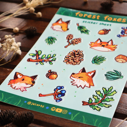 Forest Foxes - Sticker Sheet