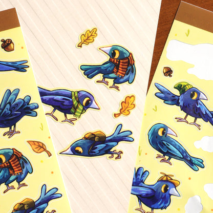 Crows & Scarves - Sticker Sheet