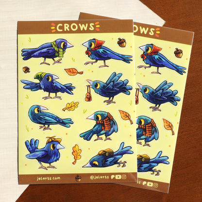 Crows & Scarves - Sticker Sheet