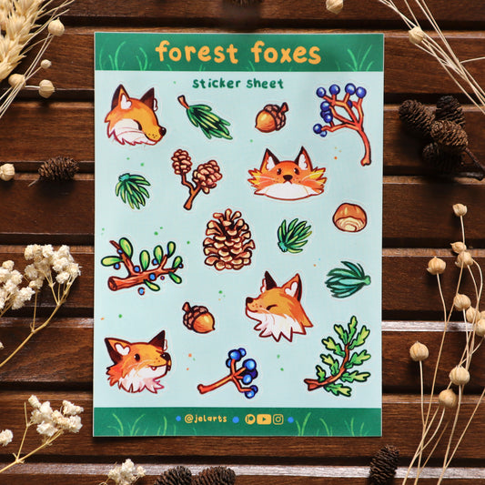Forest Foxes - Sticker Sheet