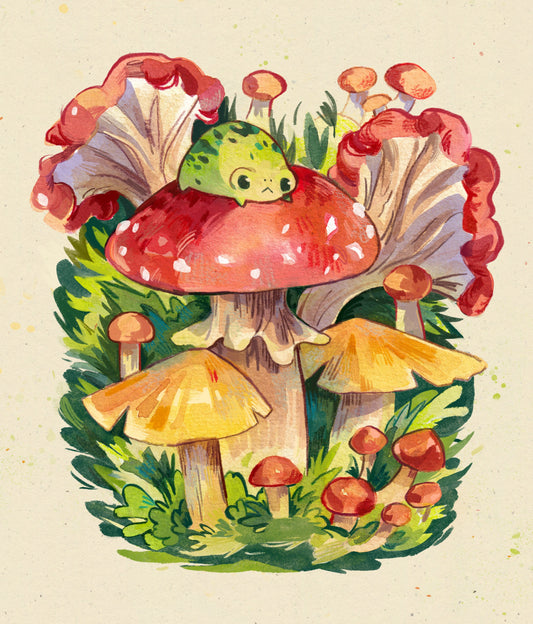 Mushroom Frog - Print