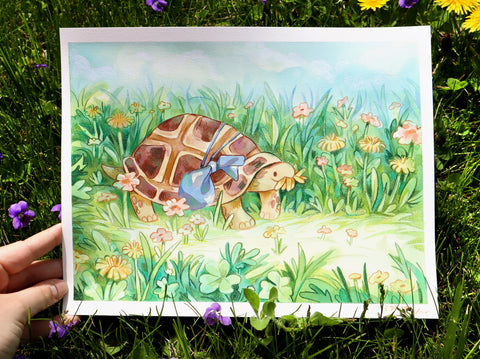 Turtle Snacks - Original Painting