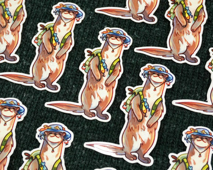 Otter Fisherman - Sticker