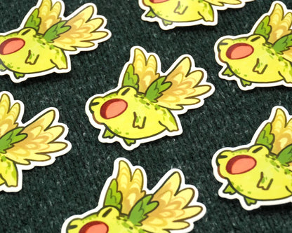 Winged Frog - Sticker