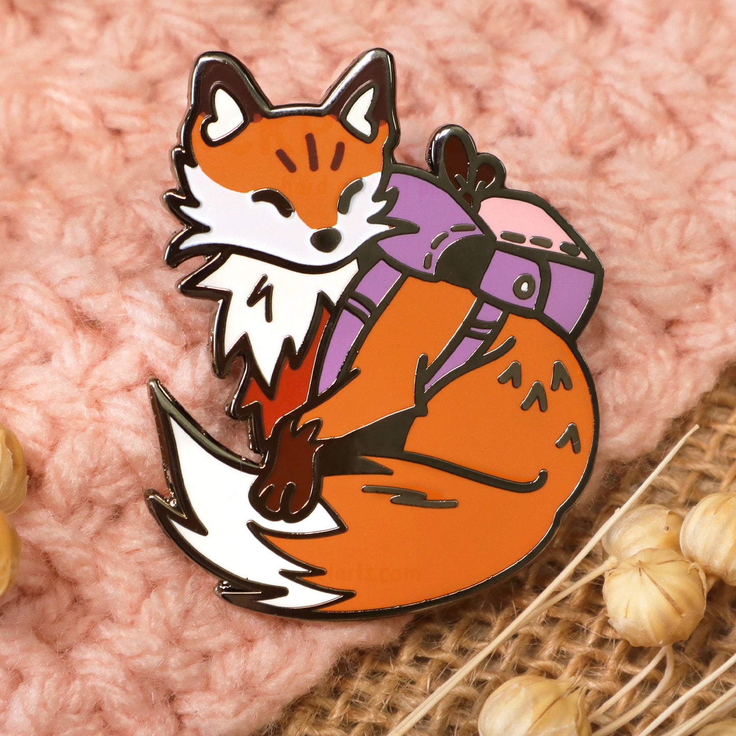 Backpack Fox - Enamel Pin