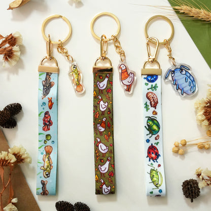 Wrist Lanyards with Charm