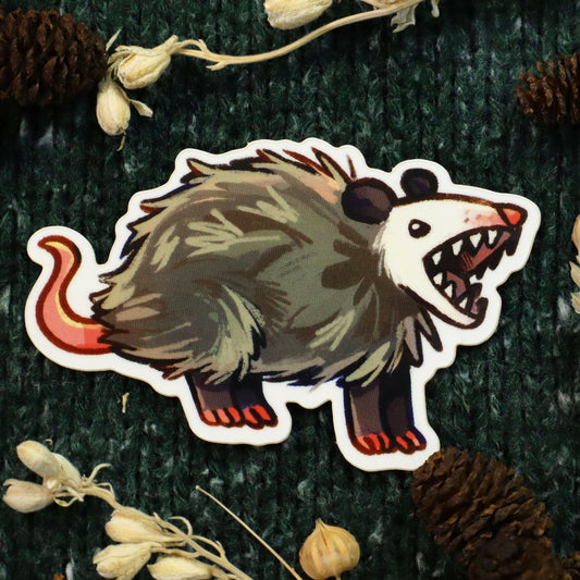 Angry Opossum - Sticker
