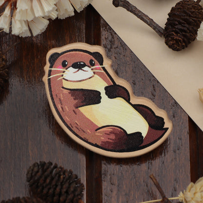 Baby Otter - Wooden Pin