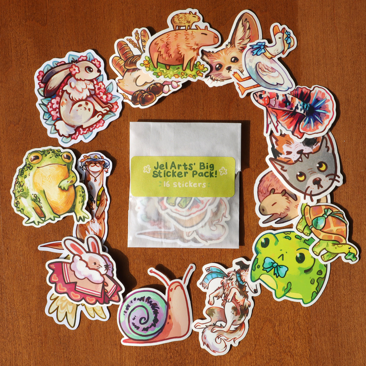 JelArts' Big Sticker Pack! 16 stickers