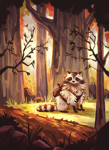 Raccoon Forest - Print