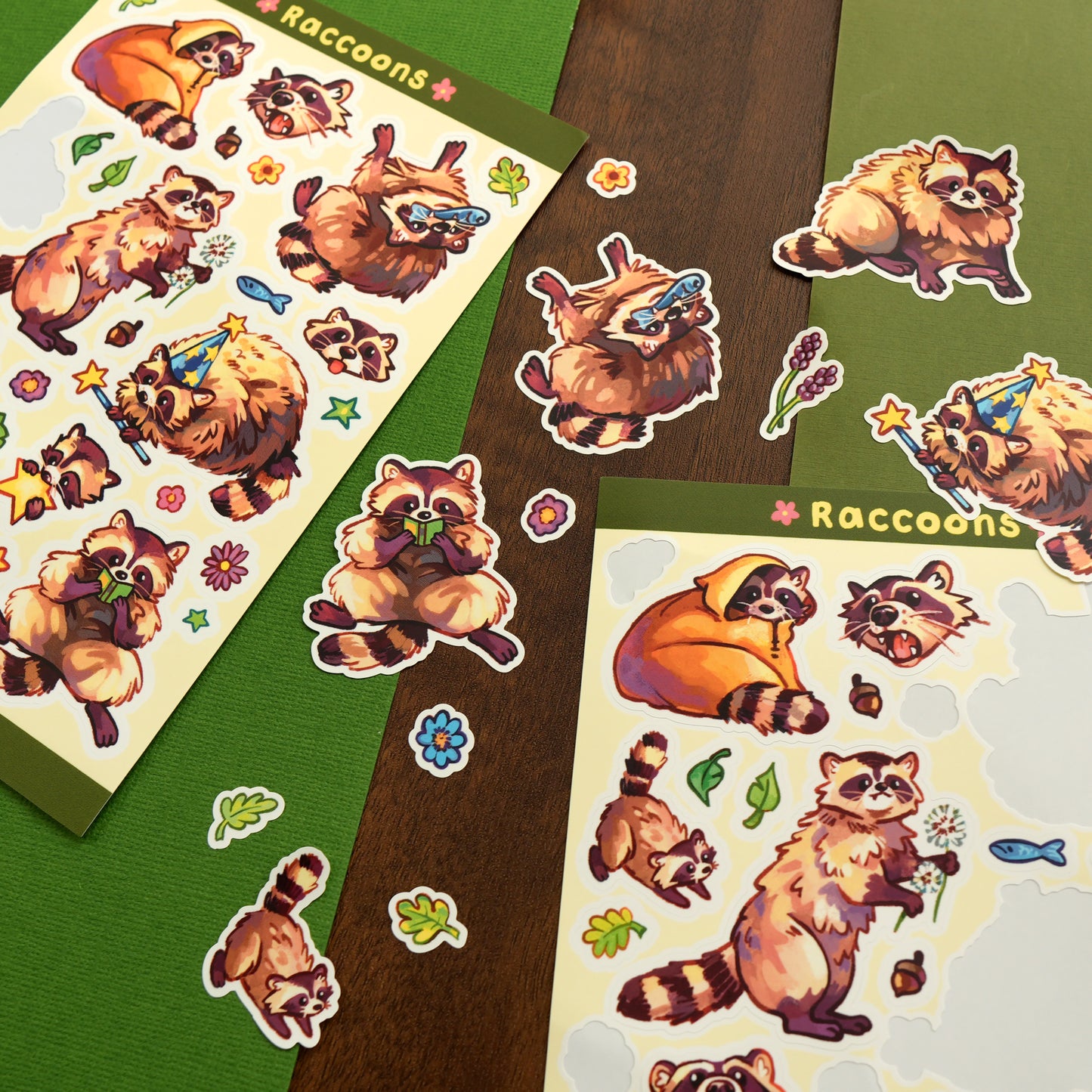 Raccoons - Sticker Sheet