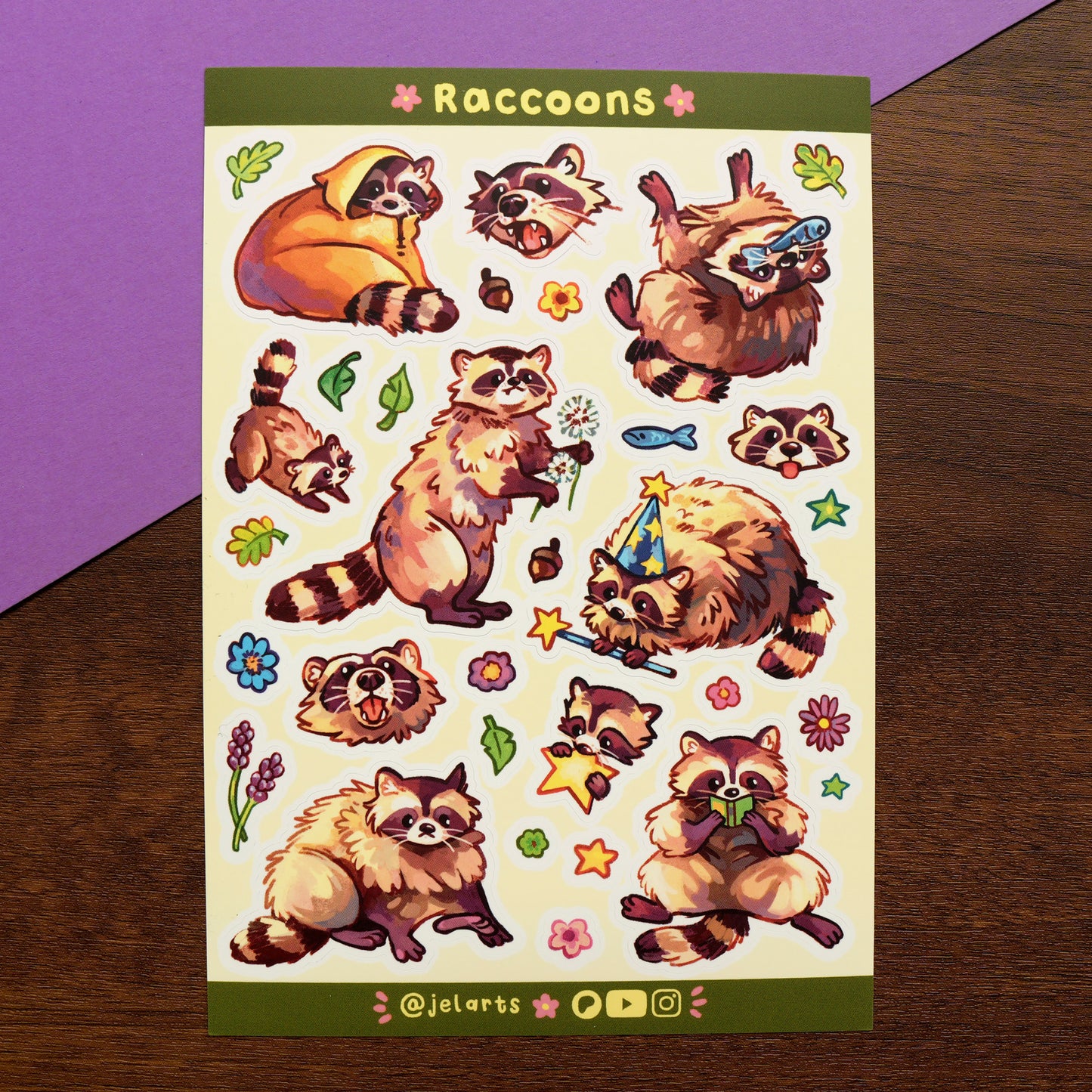 Raccoons - Sticker Sheet