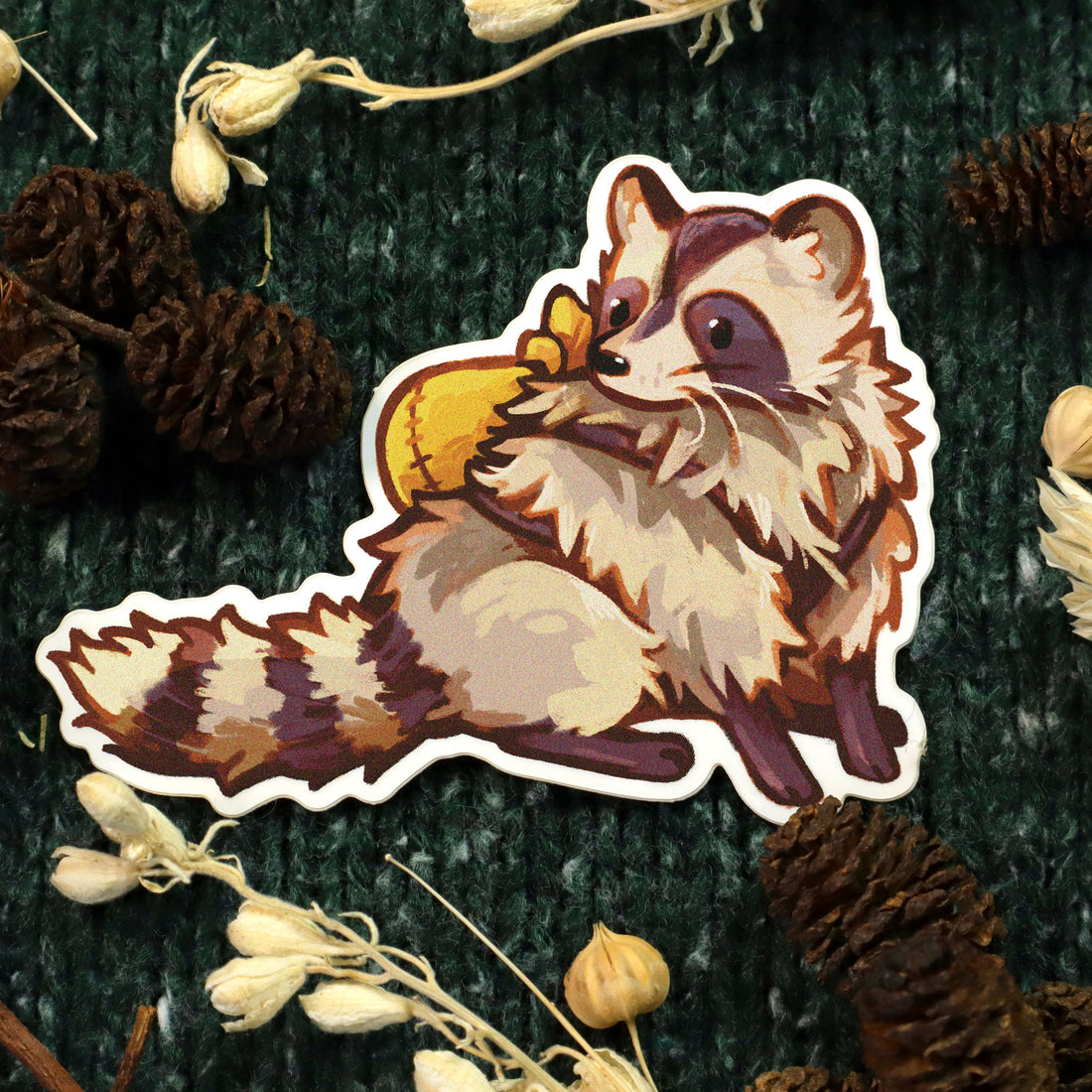 Backpack Raccoon - Sticker – JelArts