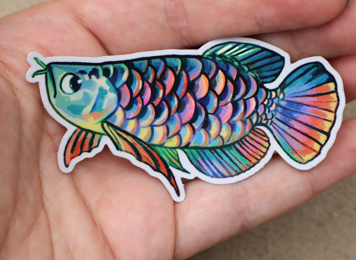 Arowana - Holo Sticker