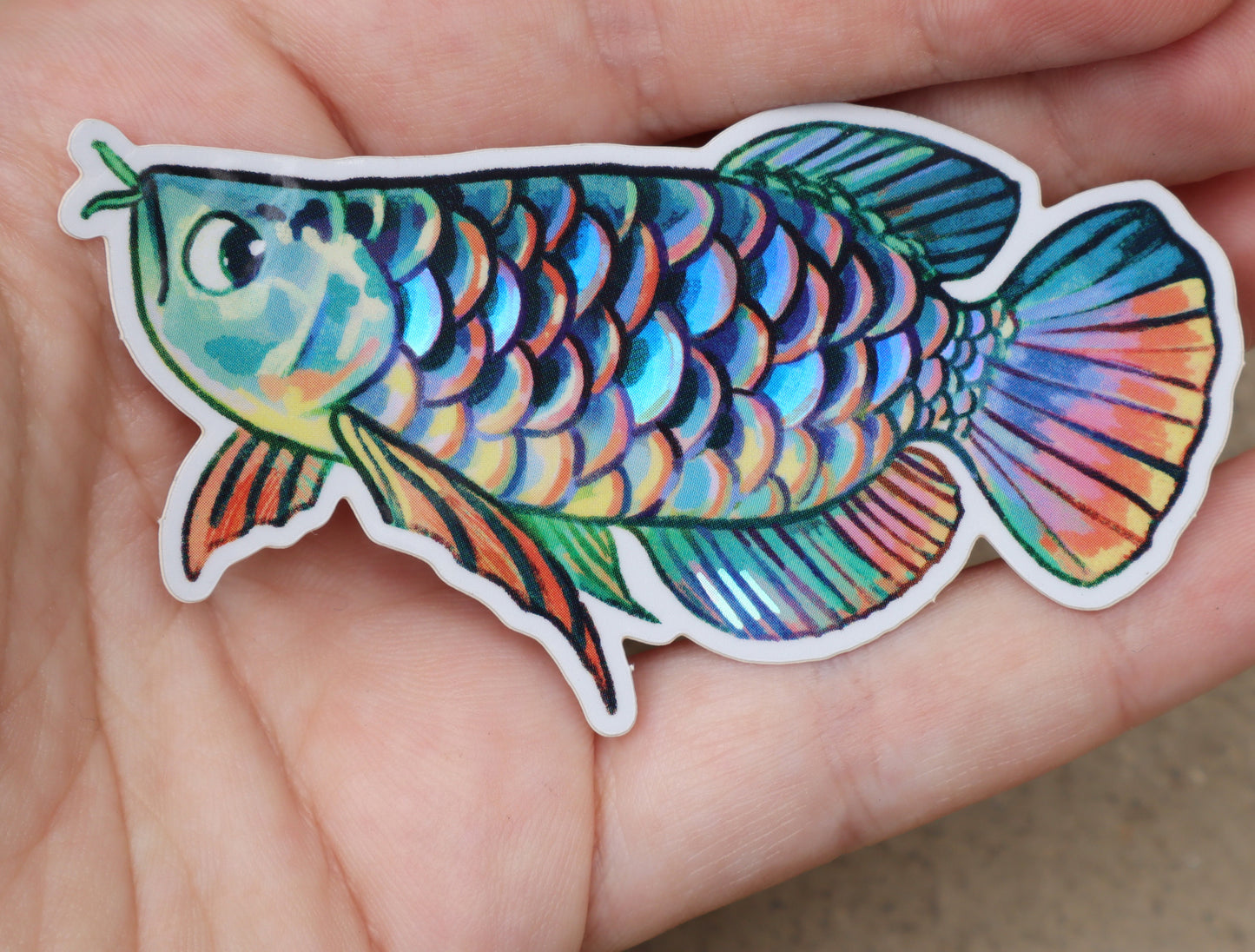 Arowana - Holo Sticker