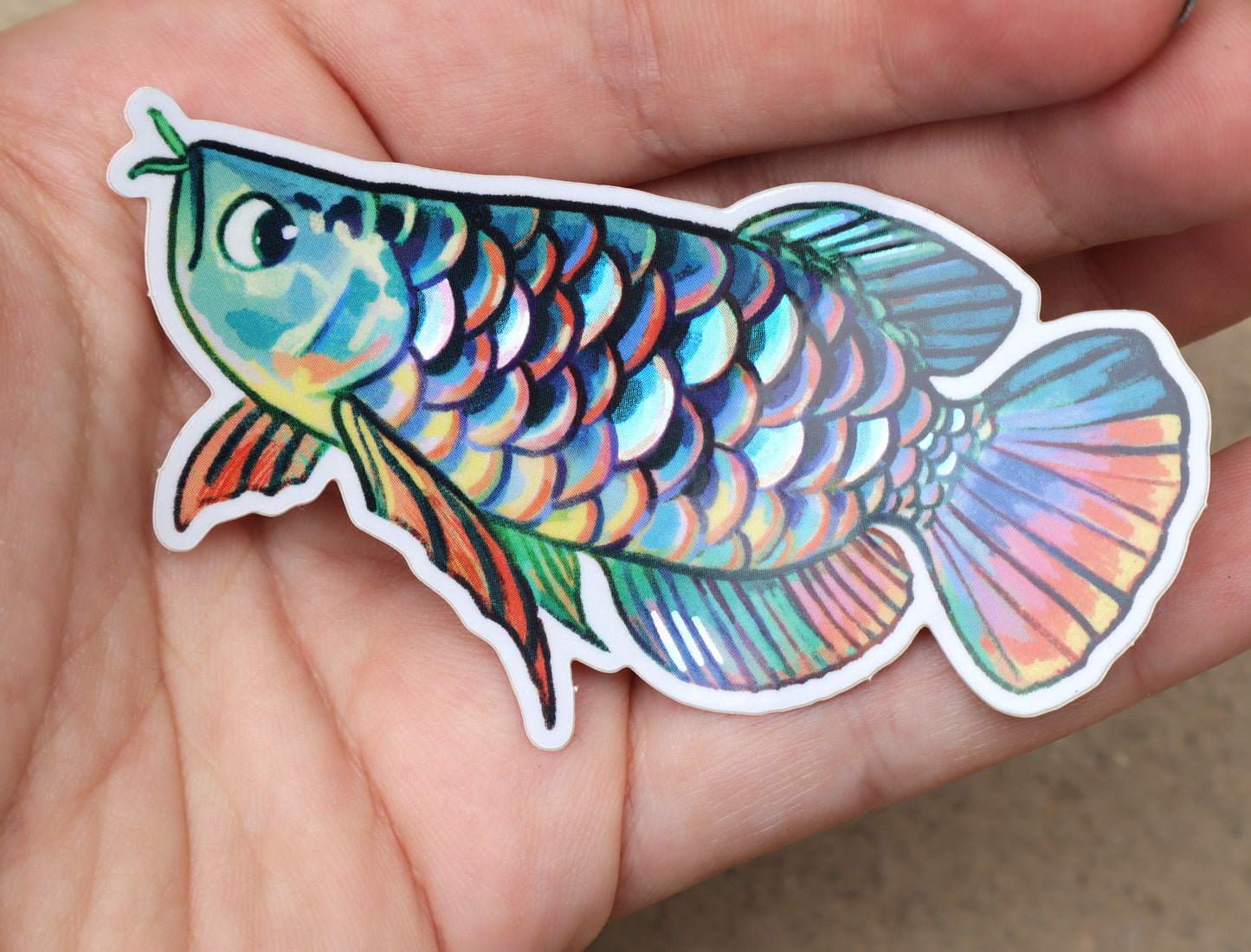 Arowana - Holo Sticker