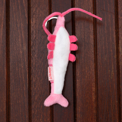 Shrimp Plush Keychain (Poseable!)