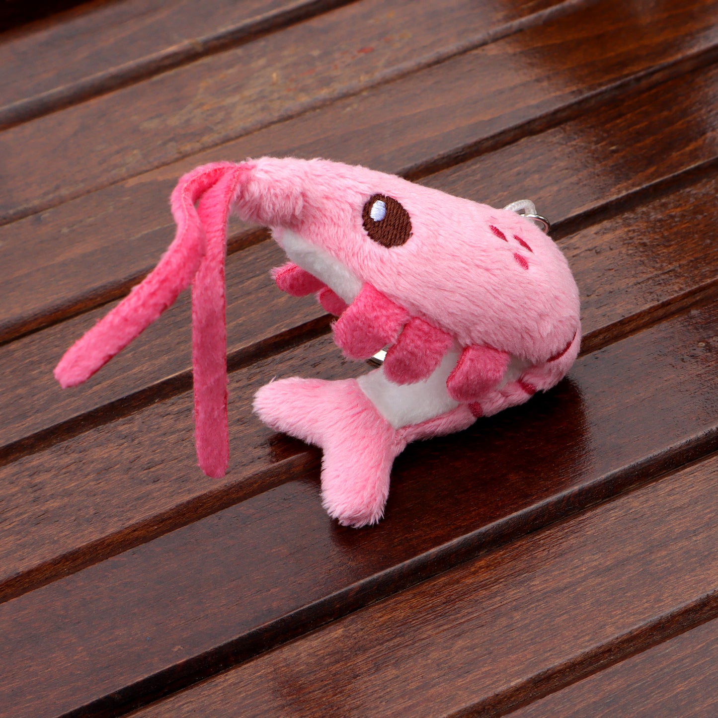 Shrimp Plush Keychain (Poseable!)