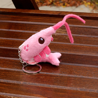 Shrimp Plush Keychain (Poseable!)