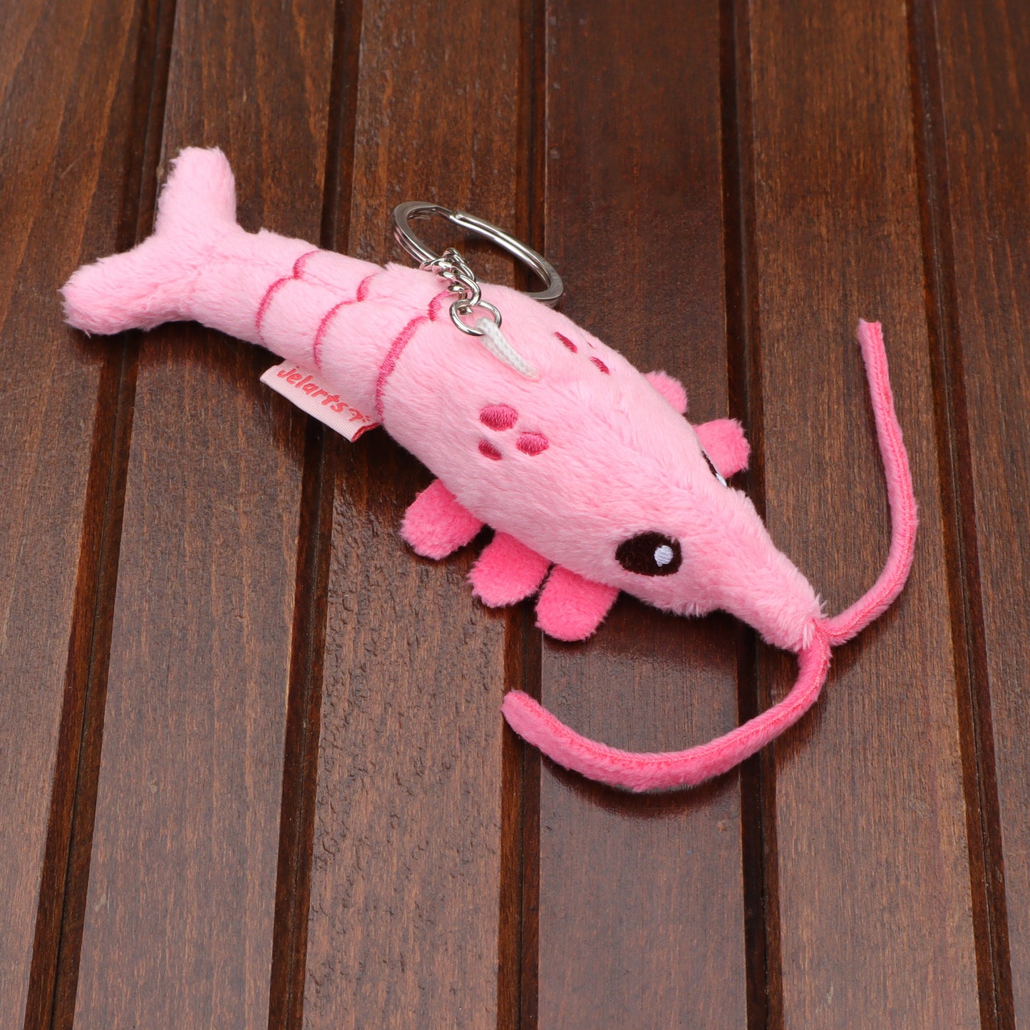 Shrimp Plush Keychain (Poseable!)