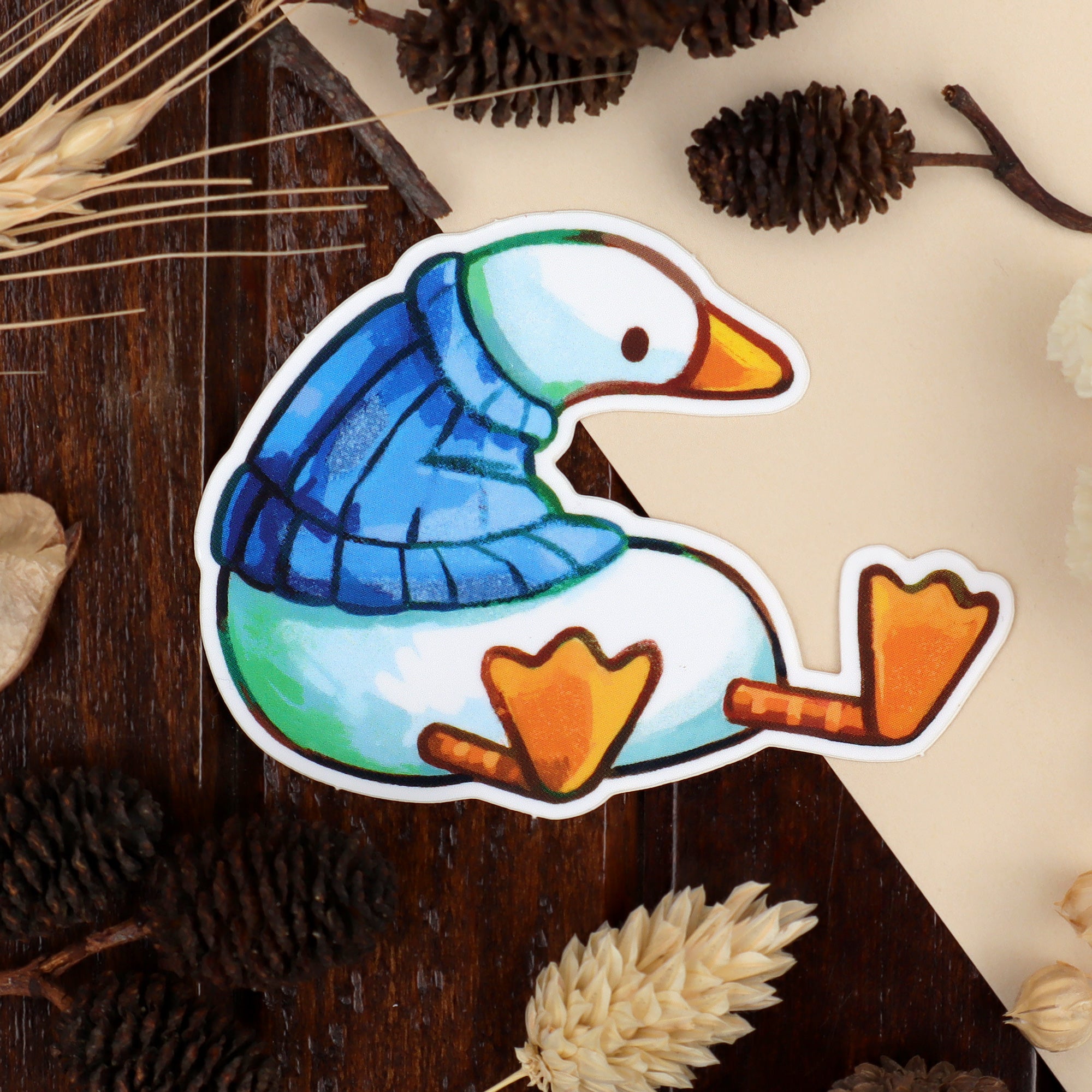 Duck Side View Sticker Sweater Duck - Sticker – JelArts