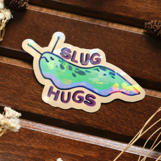 Slug Hugs - Cracked Ice Sticker