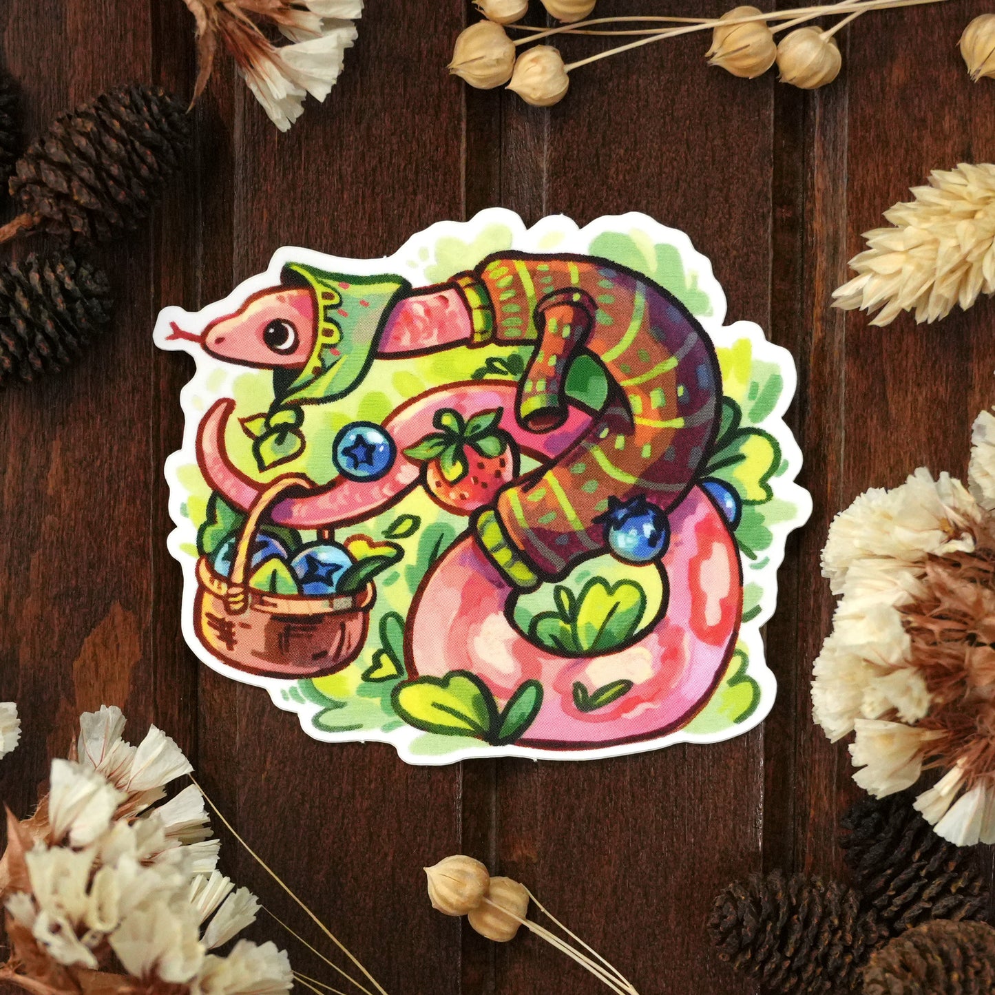 Snake with a Sweater - Sticker