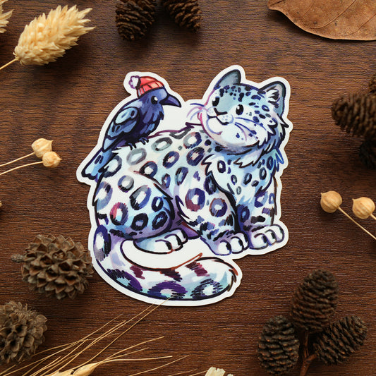 Snow Leopard - Vinyl Sticker