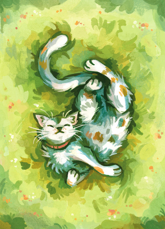 Cat Grass - Print (two sizes)