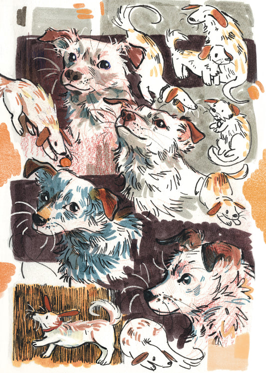 Dog Sketches - Sketchbook Print