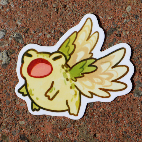 Winged Frog - Sticker