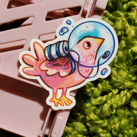Scuba Bird - Sticker